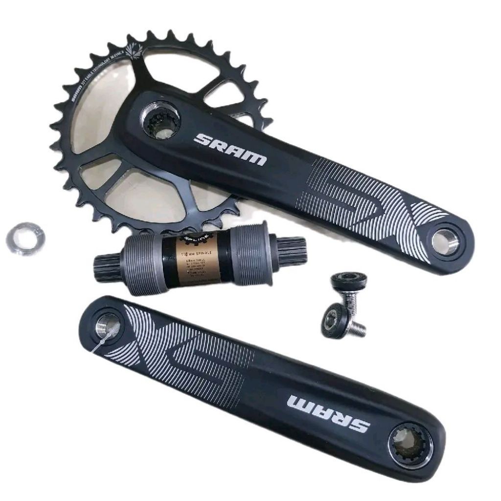 SRAM SX EAGLE FC POWER SPLINE 1x12-Speed 32T 170mm Chainring + Crank Arm + BB Crankset Sepeda MTB