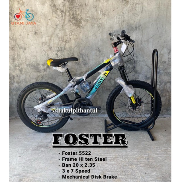 Sepeda MTB Ring 20 Foster 5522 | Sepeda MTB Foster 5522 Ukuran 20 Inch