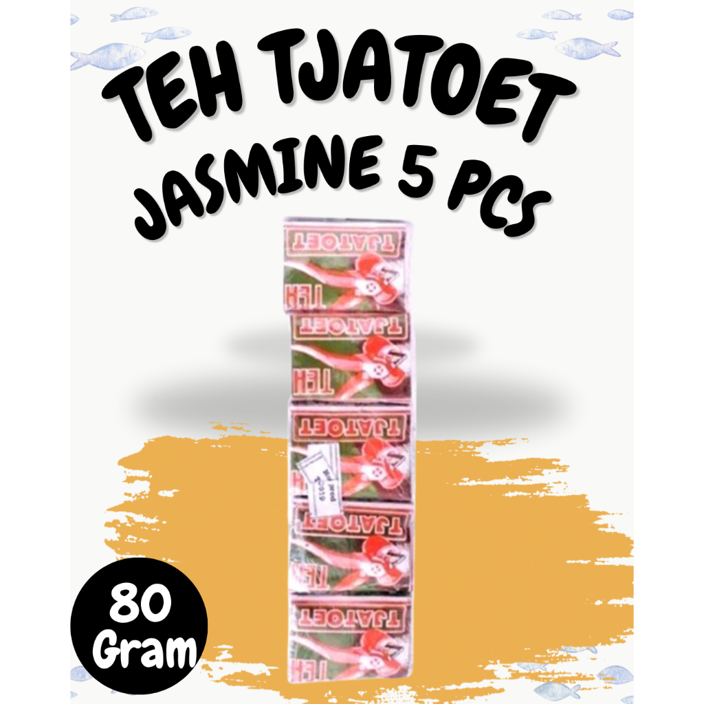 

Teh Tjatoet Hijau Asli Tjatoet Jasmine Istimewa Teh Bubuk Melati 5pcs @80gr