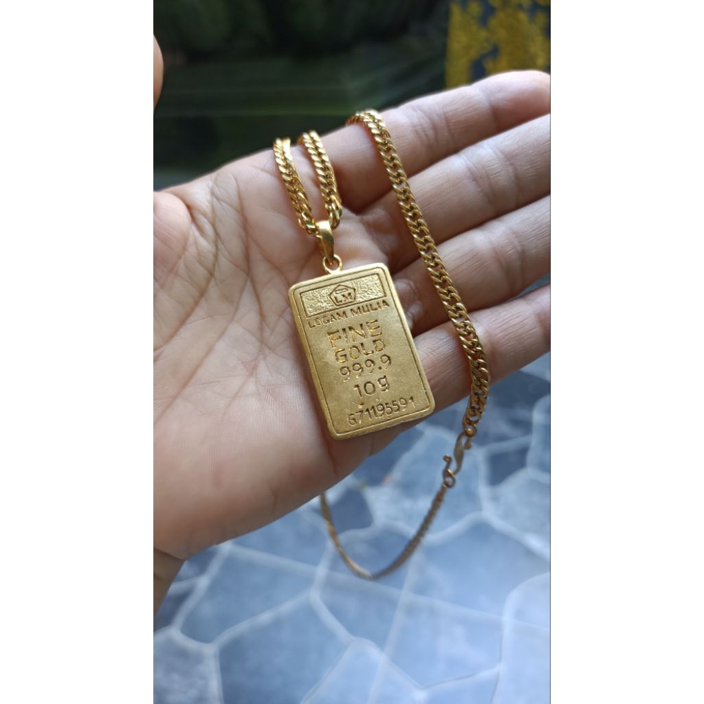 KalungFineGold10grKuninganLapisEmas