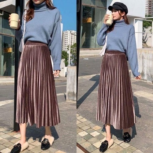 Rok Plisket Bludru 7/8 Velvet Premium