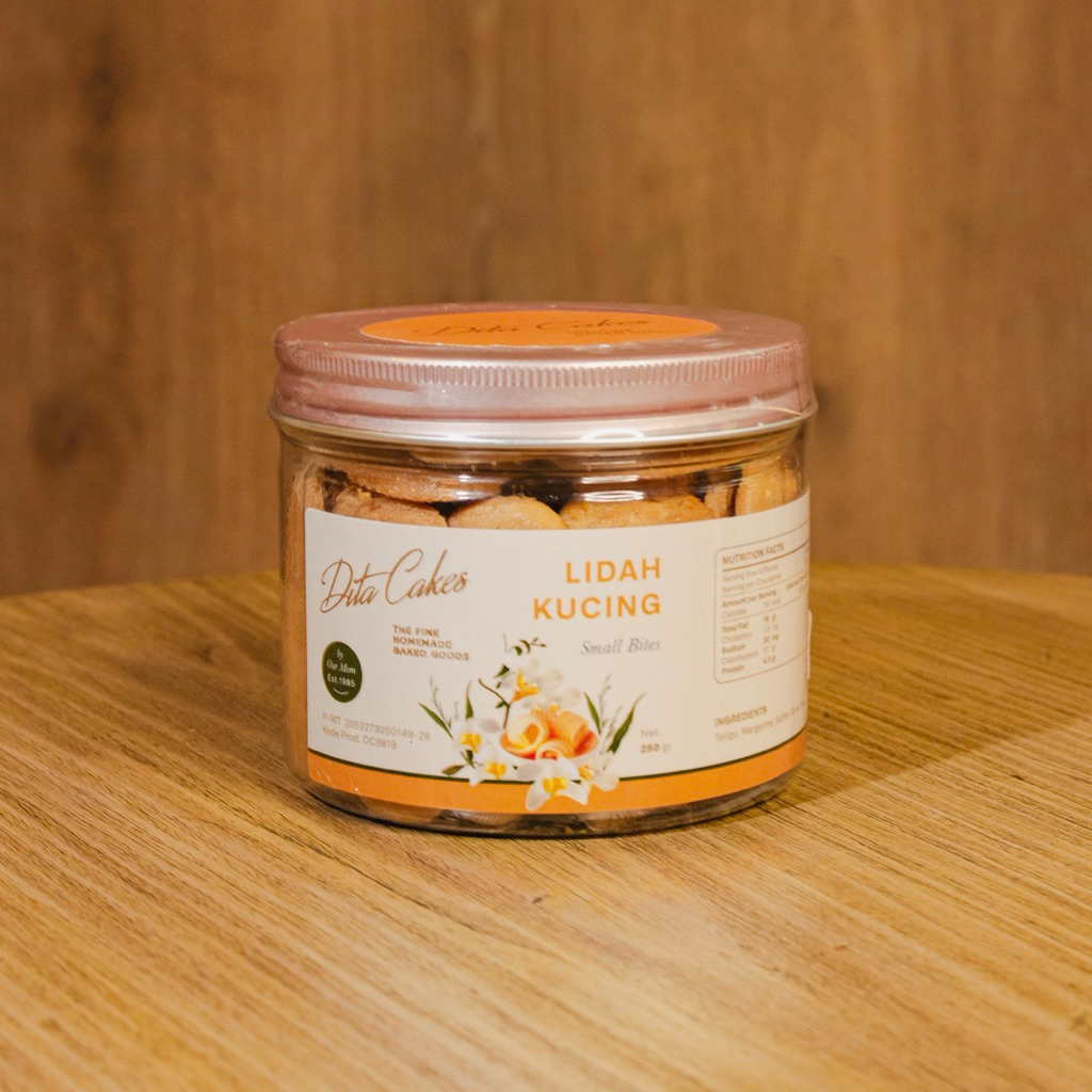 

LIDAH KUCING COOKIES BY DITA CAKES 250 GR