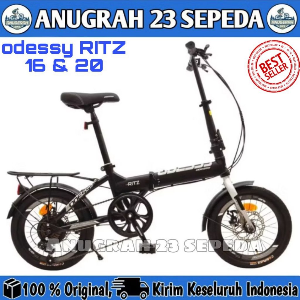 Sepeda Lipat ODESSY 16 52 RITZ 7 Speed Bagasi boncengan