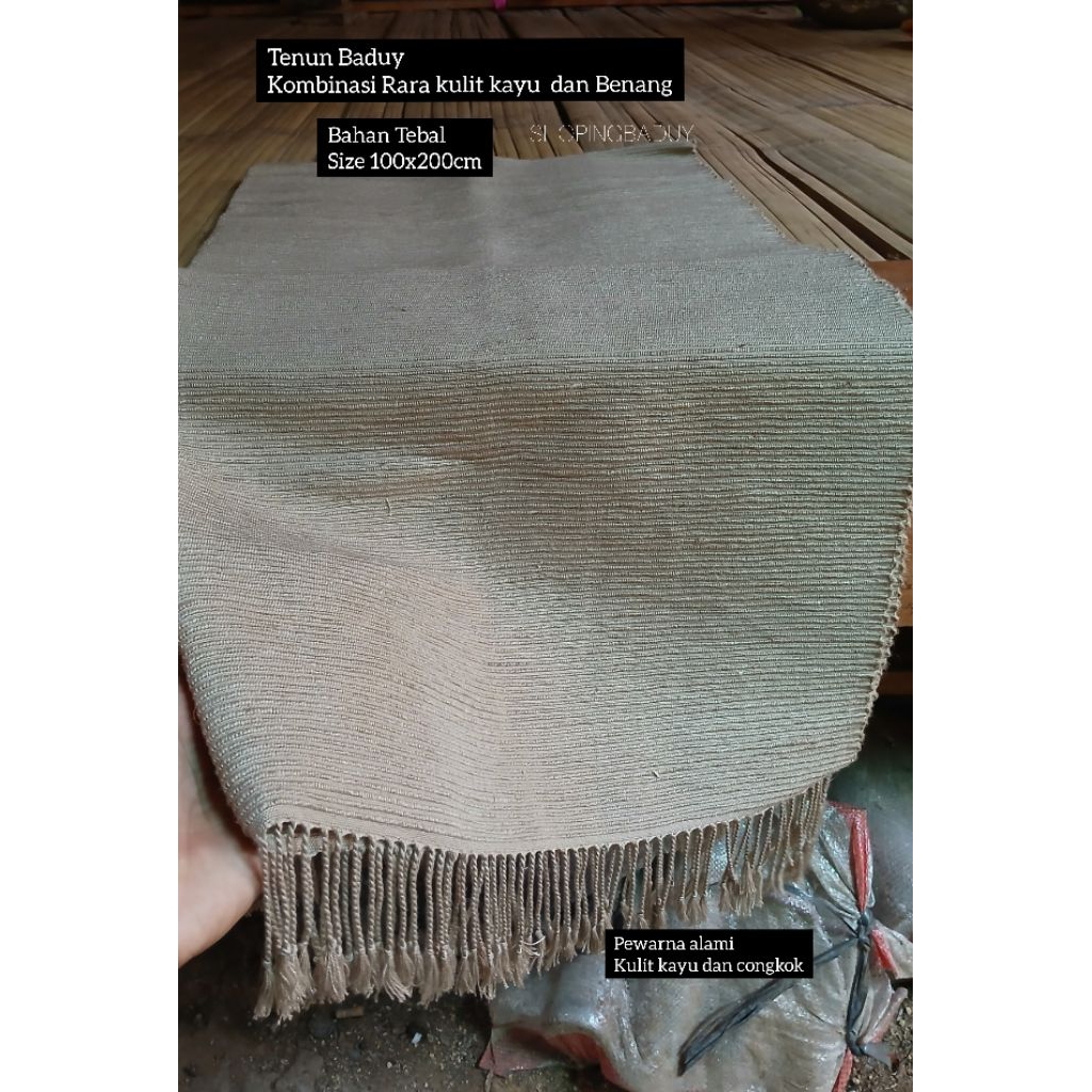 kain tenun Baduy warna alam,tenun GONI BADUY