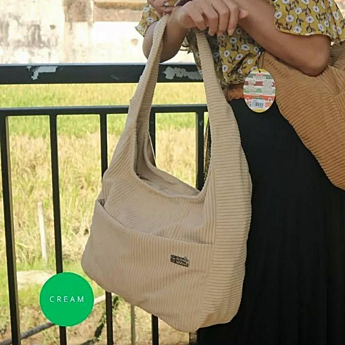 rumahwarna Tas Bahu Size 32 x 11,5 x 29 cm  Cangklong Narumi Cream
