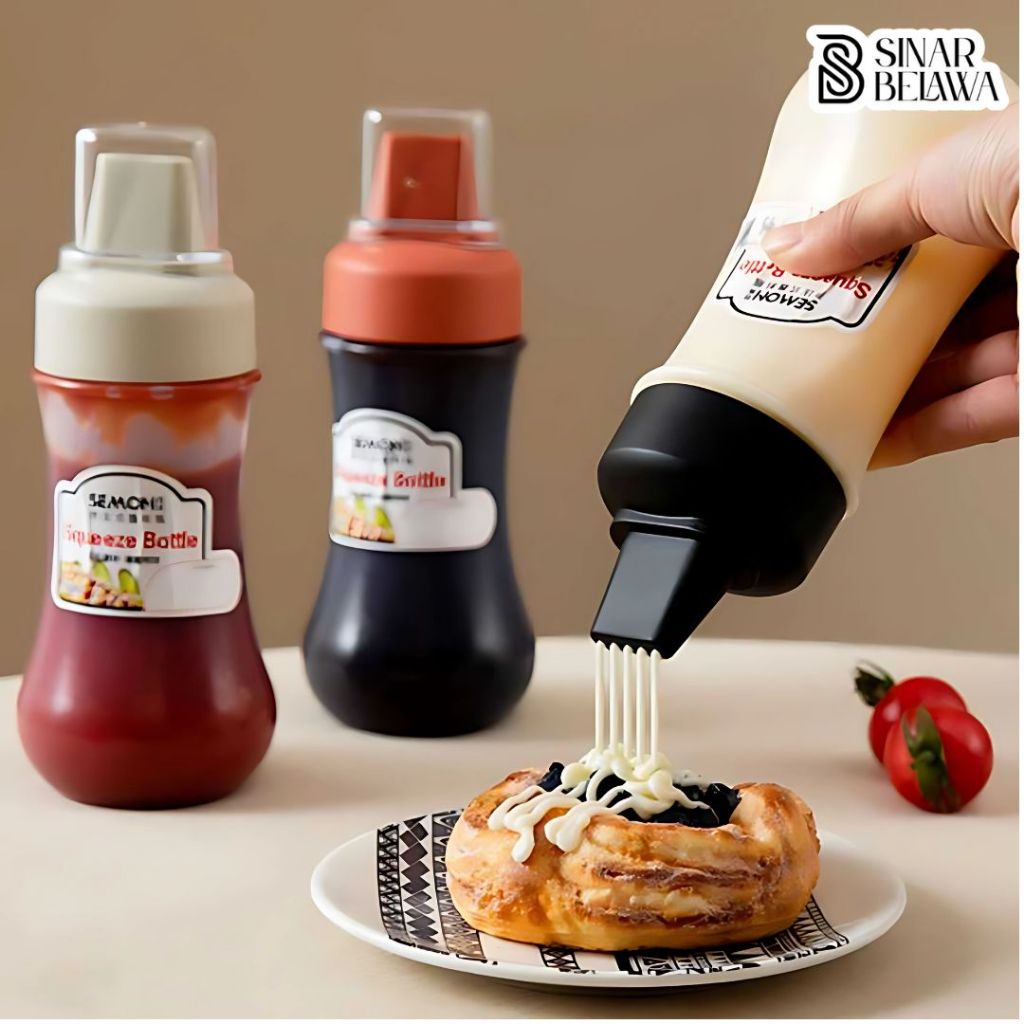 

Botol Saus Kecap Squeeze Ketchup Bottle 5 Hole 280ml
