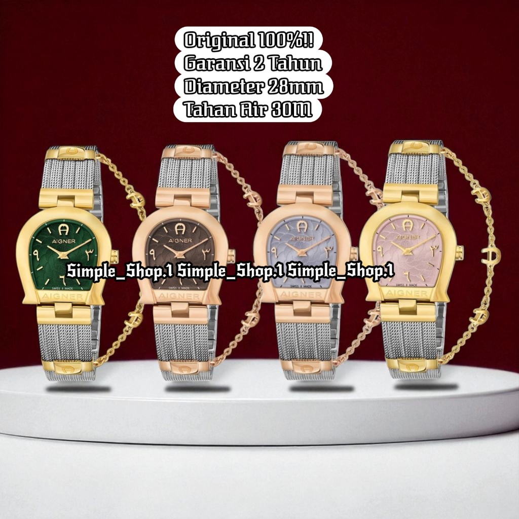 Original 100% Aigner Cremona A115261 A115262 A115263 A115264 Jam Tangan Wanita Garansi 2 Tahun
