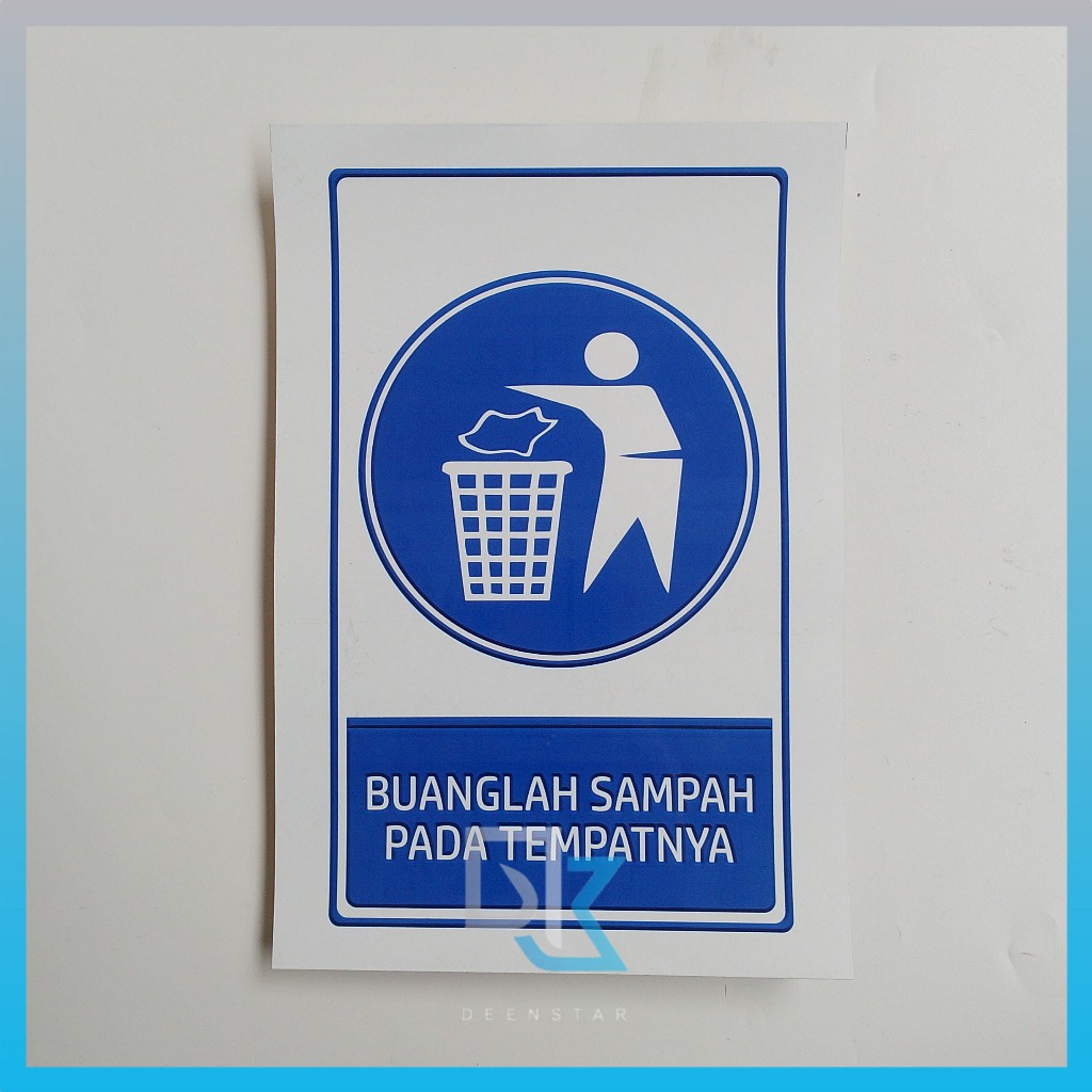 

Stiker Buanglah Sampah Pada Tempatnya, Jangan Buang Sampah Sembarangan