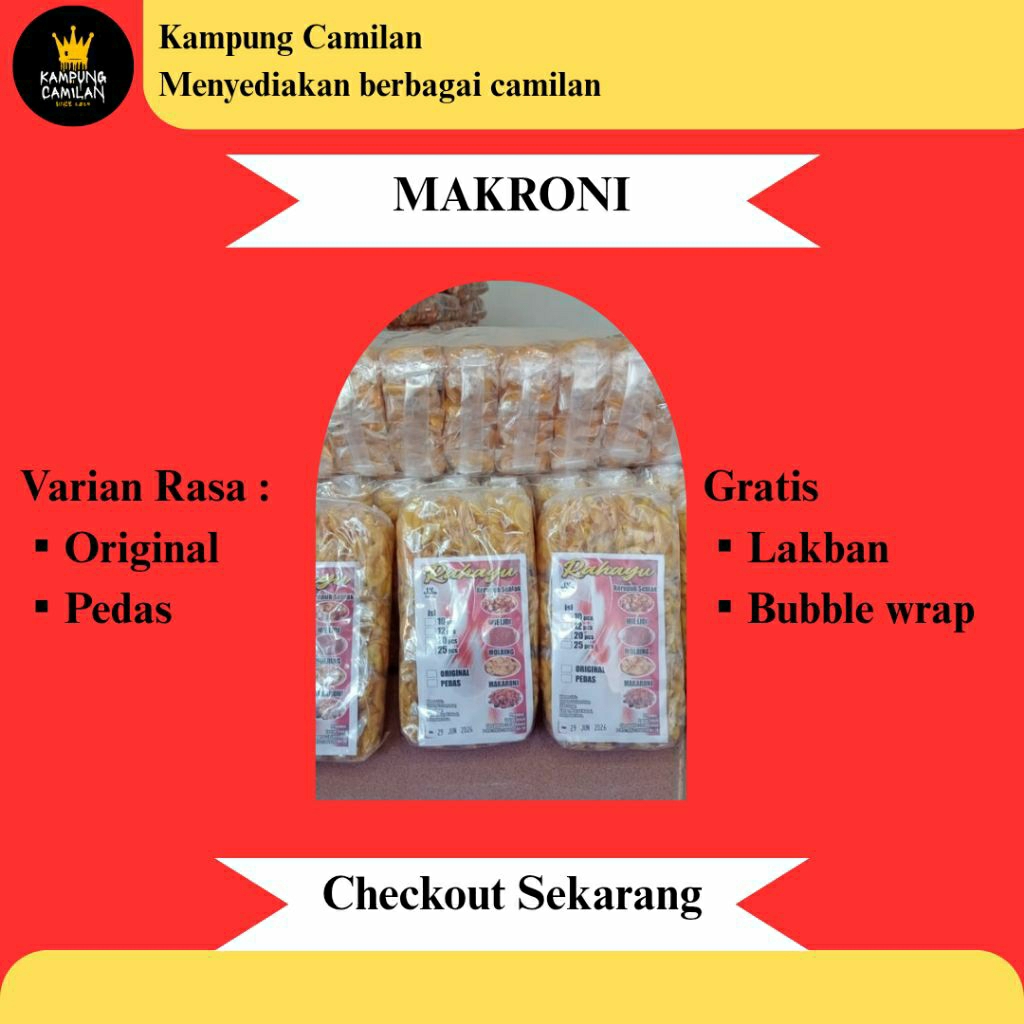 

SNACK MAKRONI ISI 24 PCS