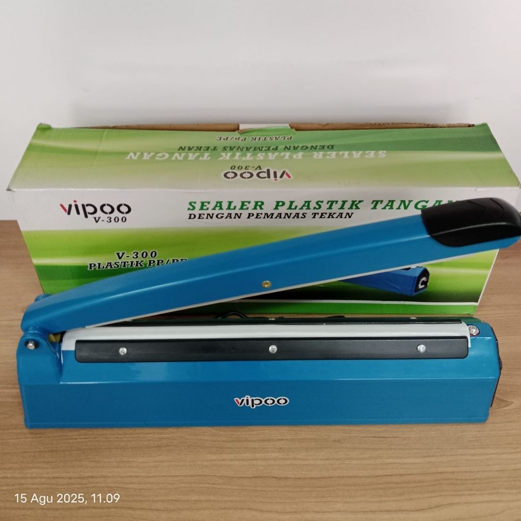 Impulse Sealer Alat Press Plastik VIPOO V-300 30cm body plastik