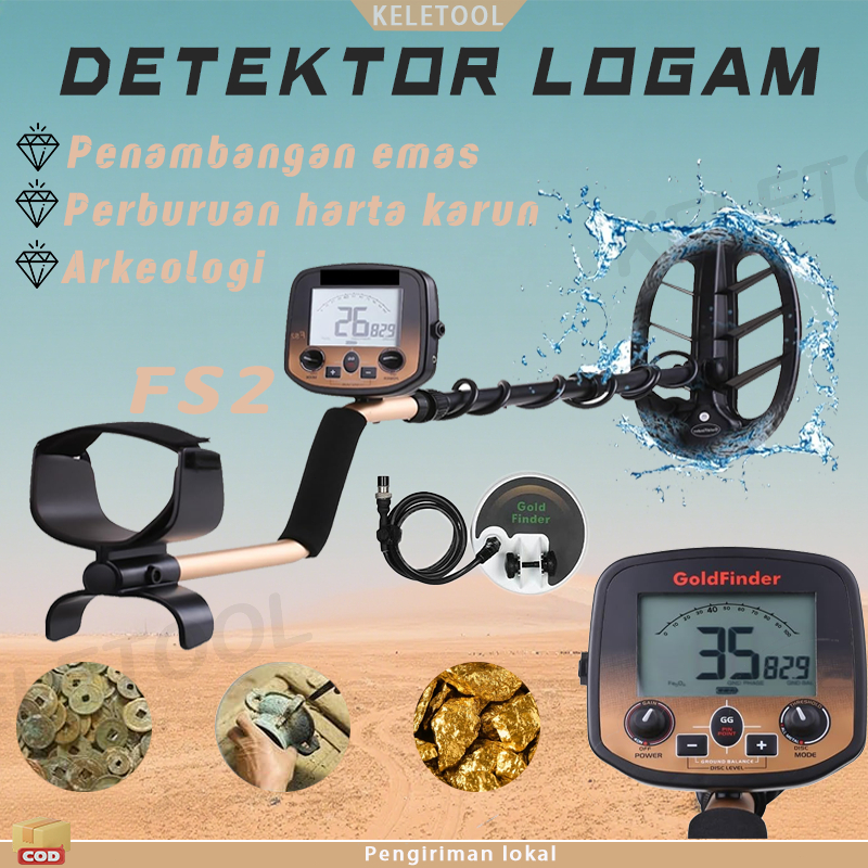 FS2 Gold penambang Silver Metal Detektor Baterai metal detector alat Detector Pencari Emas Logam Pen
