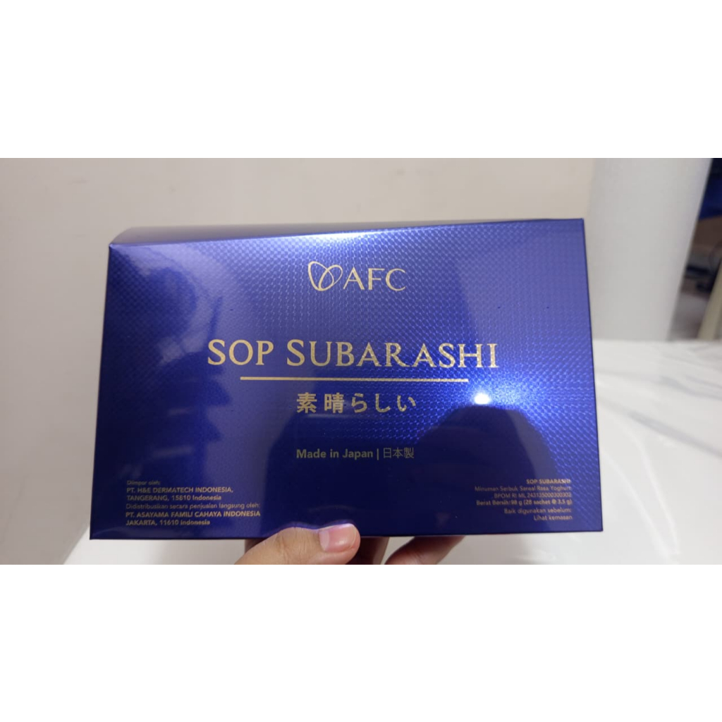 

Promo terbaru SOP SUBARASHI AFC JAPAN 1 BOX 28