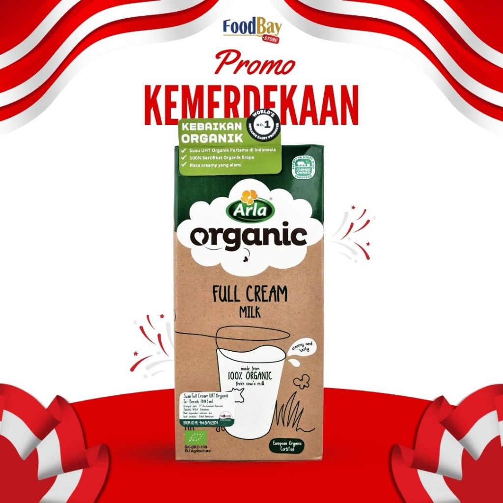 

ARLA Full Cream Milk UHT Organic Susu organik full krim 1 Ltr