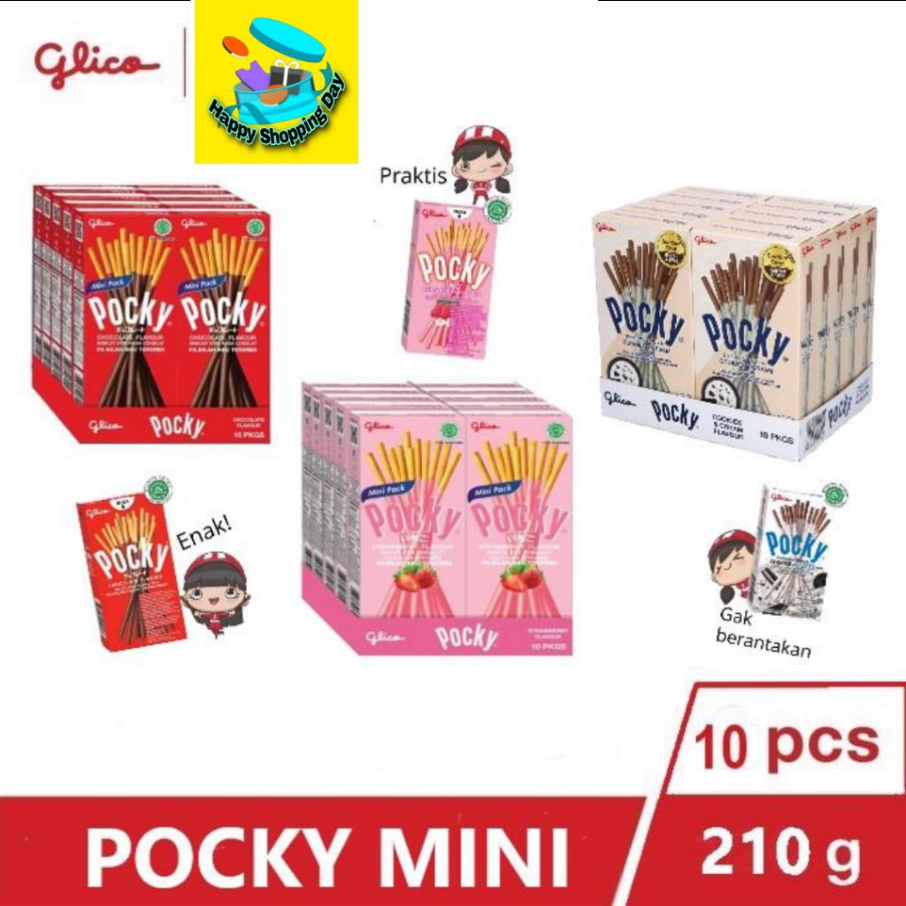 

Glico Pocky Mini Kemasan Pack 10 pcs untung dijual lagi