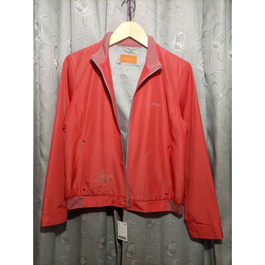 Jaket All For You Casual Tracktop_Like New_Salmon_Size M