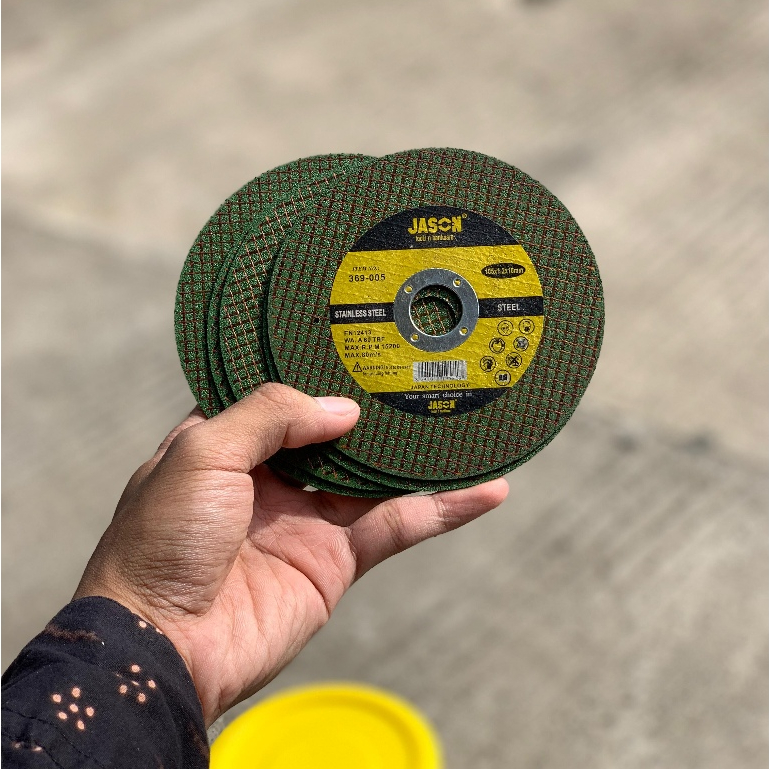 ( 5 PCS ) Mata Gerinda Potong 4" Jason// Batu Gerinda Gurinda Prohex / Mata Gerinda Besi