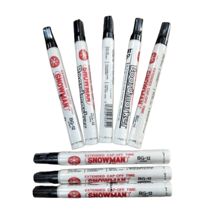 

Spidol Whiteboard Snowman BG12 Warna Hitam / Biru / Merah (Pcs)