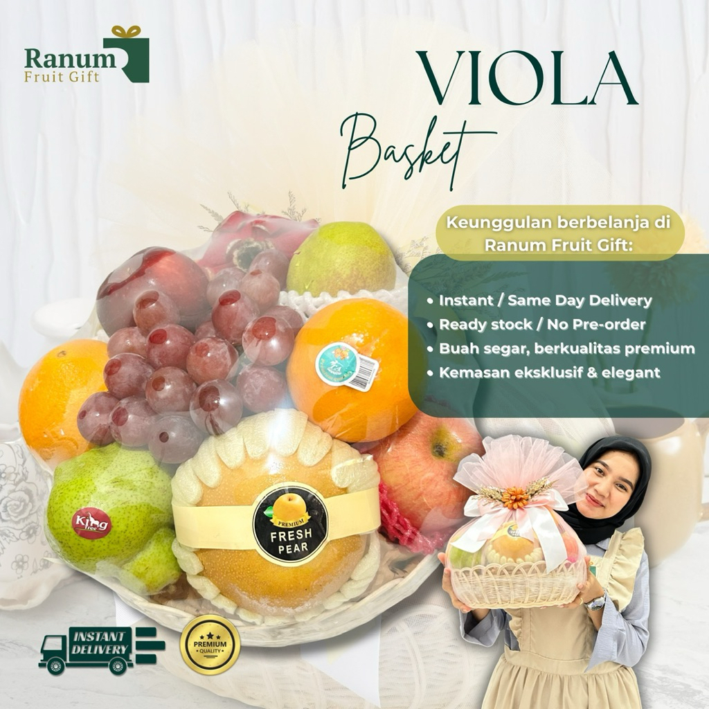 

Parcel Buah Segar Ready Instant Ranum Fruit Gift Viola Hampers Buah Hantaran Hadiah Ulang Tahun