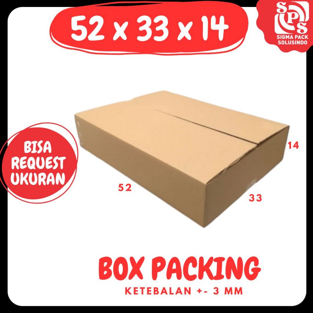 

Kardus 52x33x14 A1 Box Packing Karton Gelas Dus Kotak Kemasan kosmetik Jamu Obat Madu Zigma Box