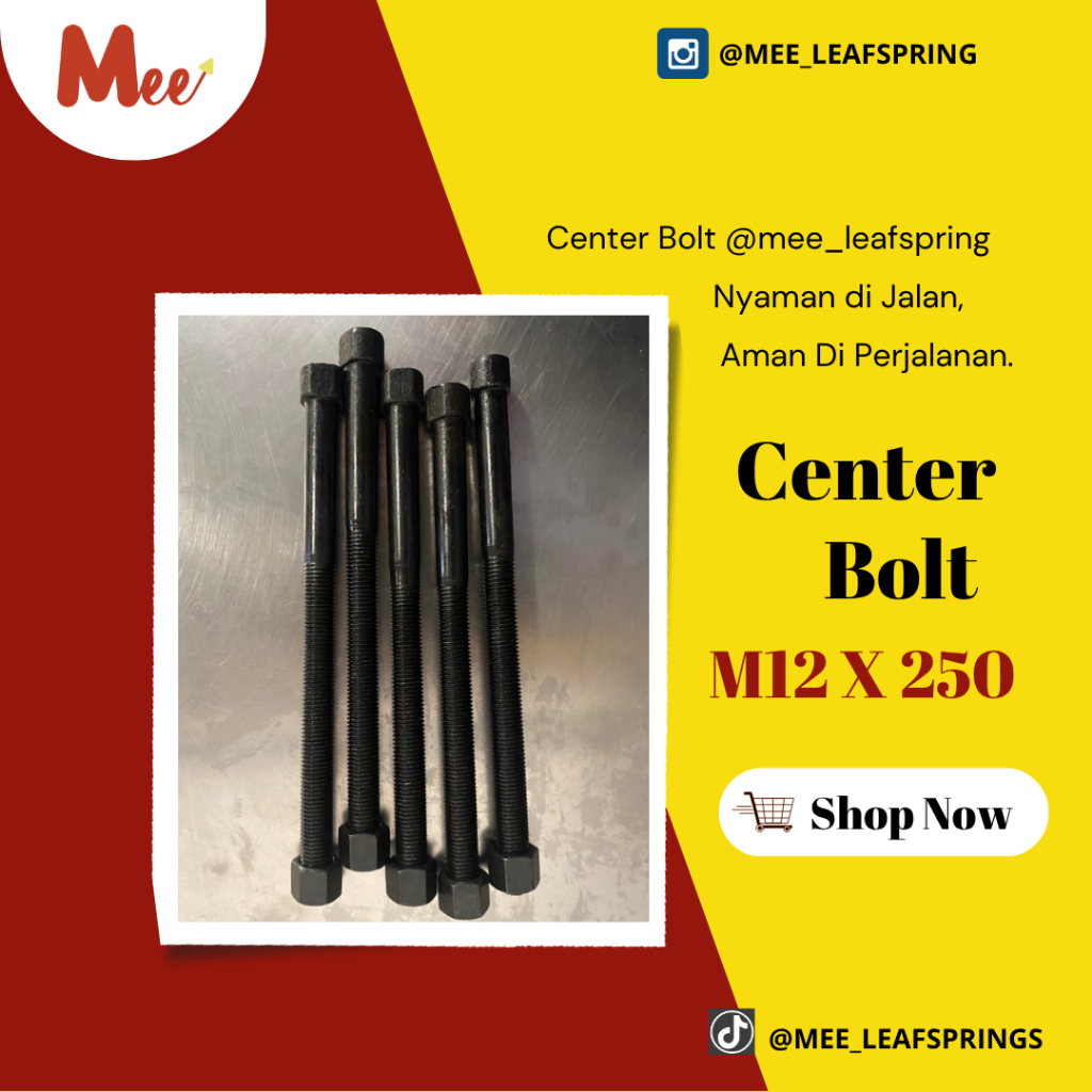 Center Bolt  Uk M12 x 250