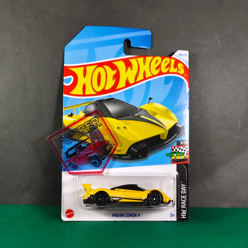 HOT WHEELS PAGANI ZONDA R KUNING YELLOW / Pagani Zonda R