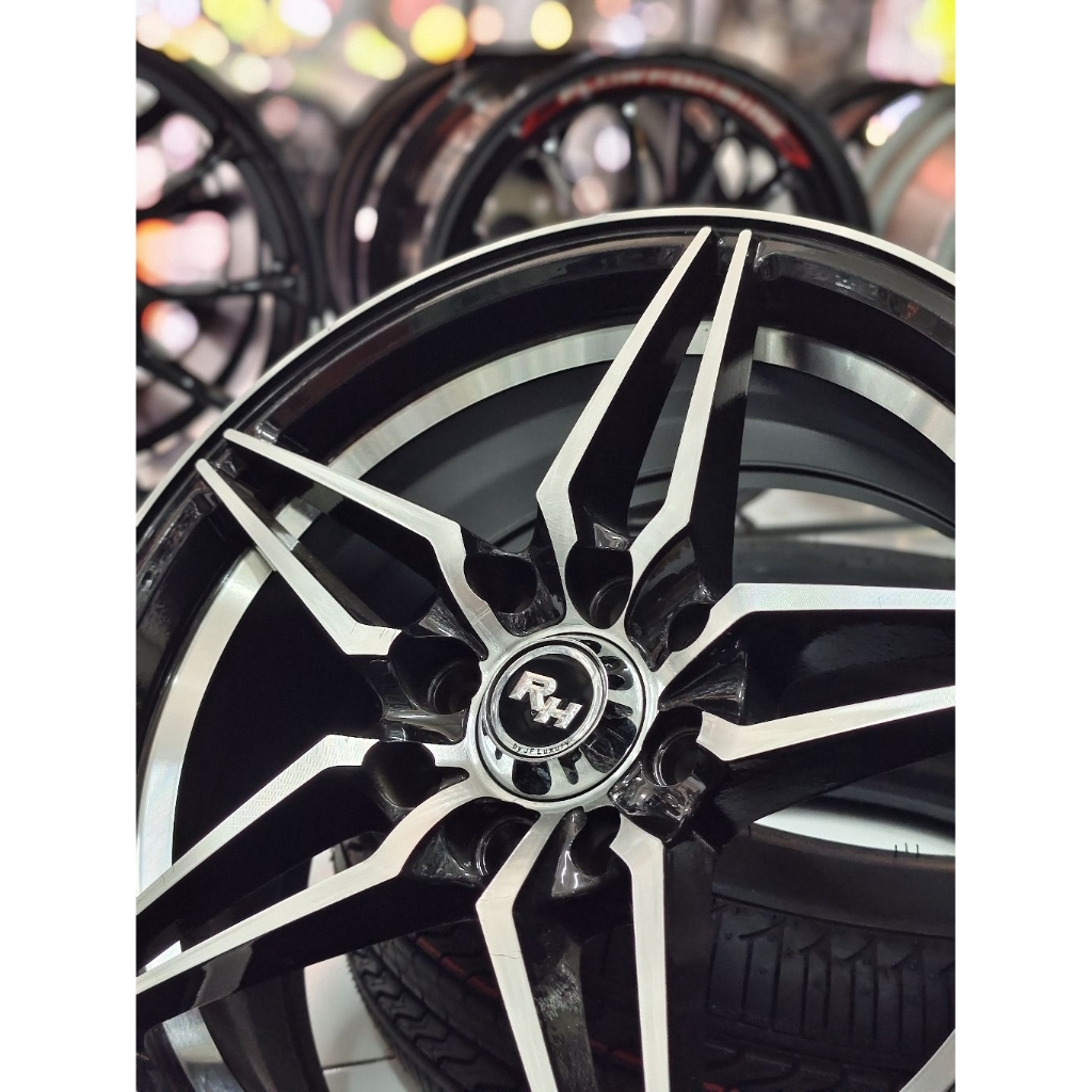 Velg Mobil Ring 15 RH Black White 1 Set (4pcs)