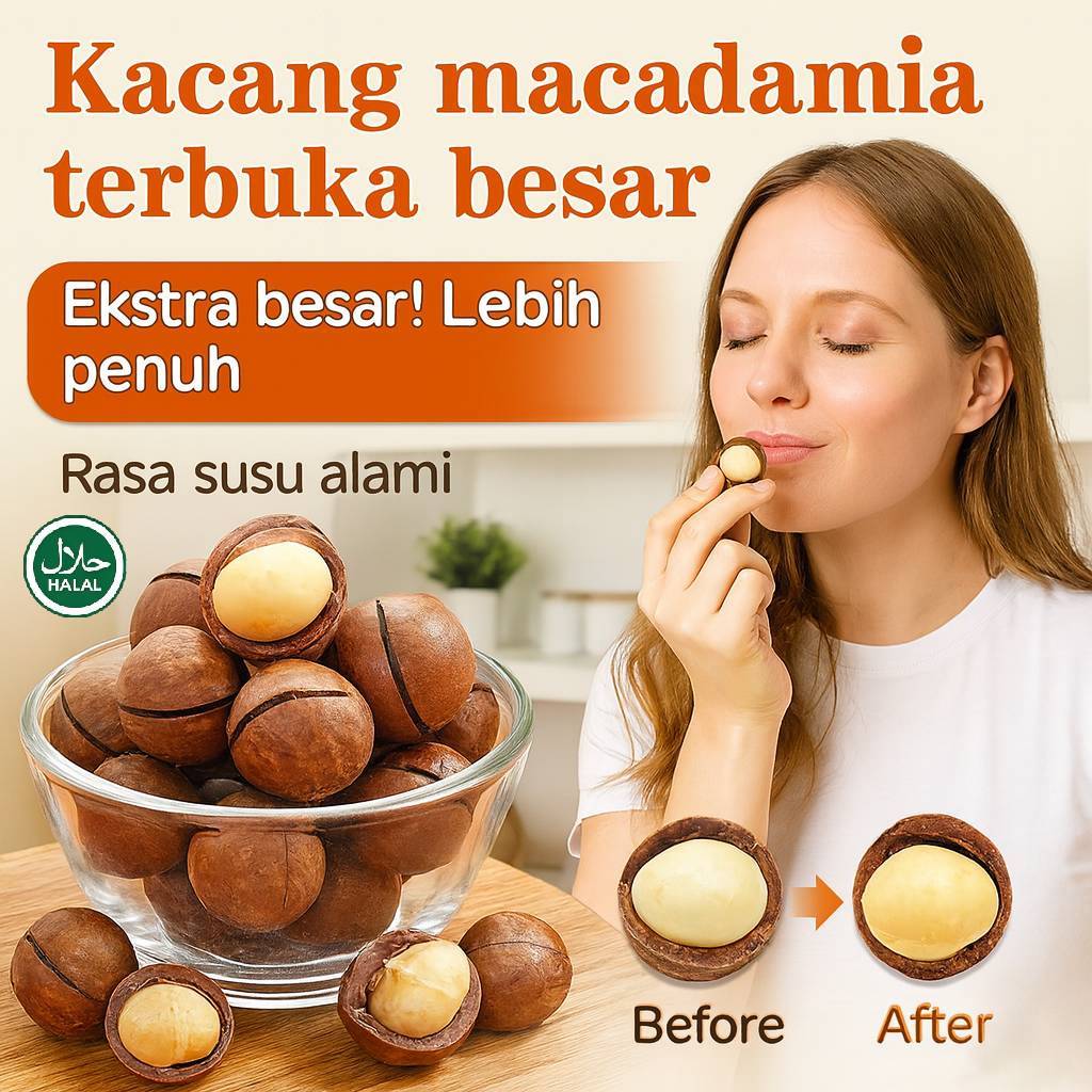 

⭐COD⭐Camilan Kacang Macadamia | Kacang Renyah Dengan Rasa Susu | Kacang Sehat | Gurih Dan Lezat Dengan Rasa Susu Yang Kaya