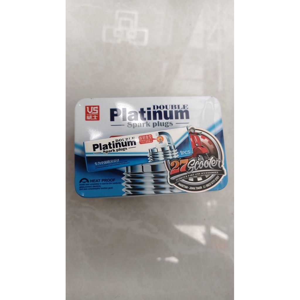 Busi Vespa Drat Panjang Drat Pendek merk Platinum