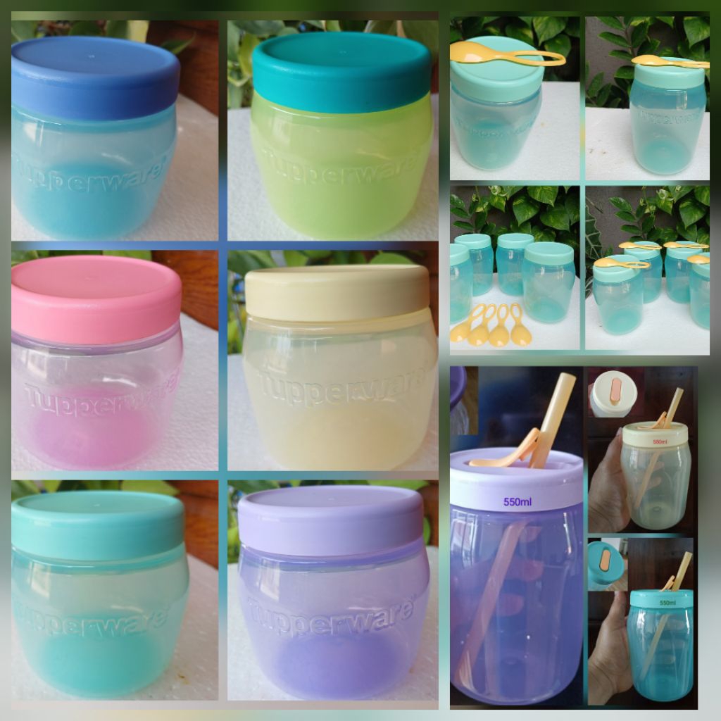 Mini universal jar 325 ml tupperware / universal jar 550 ml tupperware / universal Jar with straw 55