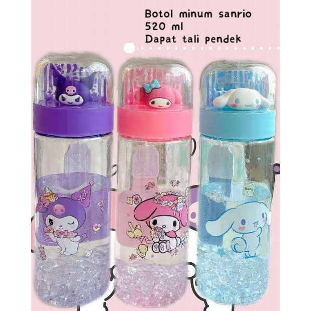 Botol Minum anak botol minum Karekter Family Sunrio/Botol Minum Anak Sekolah Bermotif Lucu 520ml len