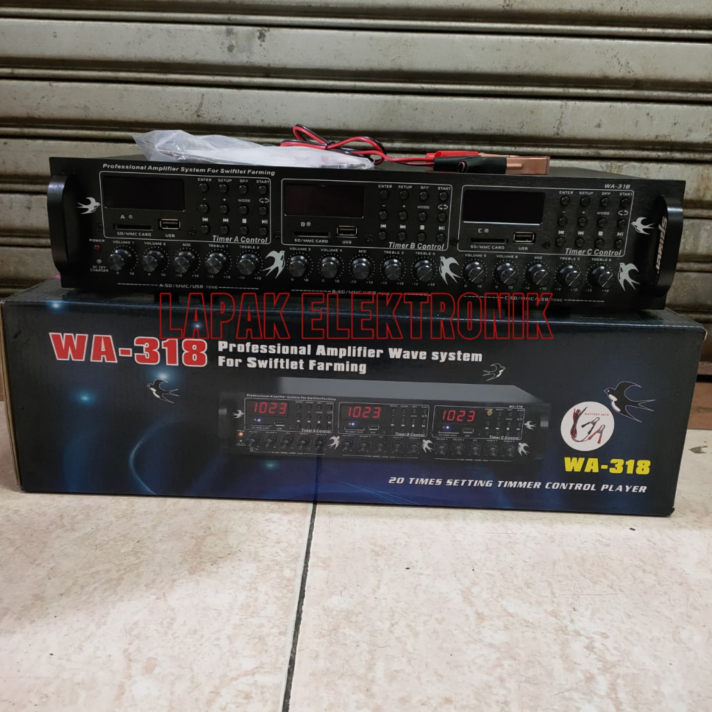 Amplifier Walet Blackspider BS WA 218 Timer Otomatis | LAPAK ELEKTRONIK