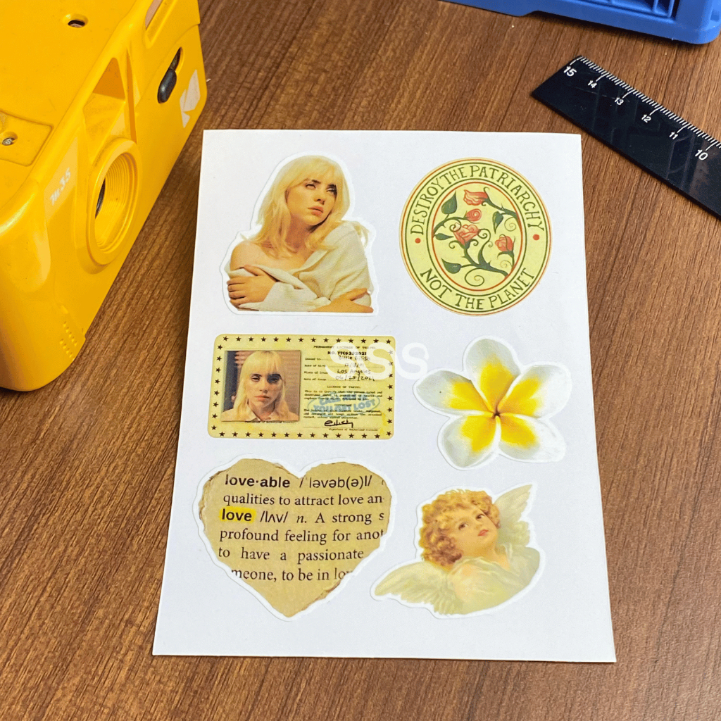 

STICKER BILLIE / AESTHETIC STICKER / STICKER MACBOOK / SUNDAY STICKER STUFF