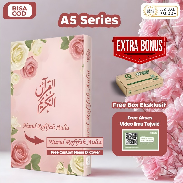Al Quran CUSTOM COVER TULIS NAMA Ukuran A5