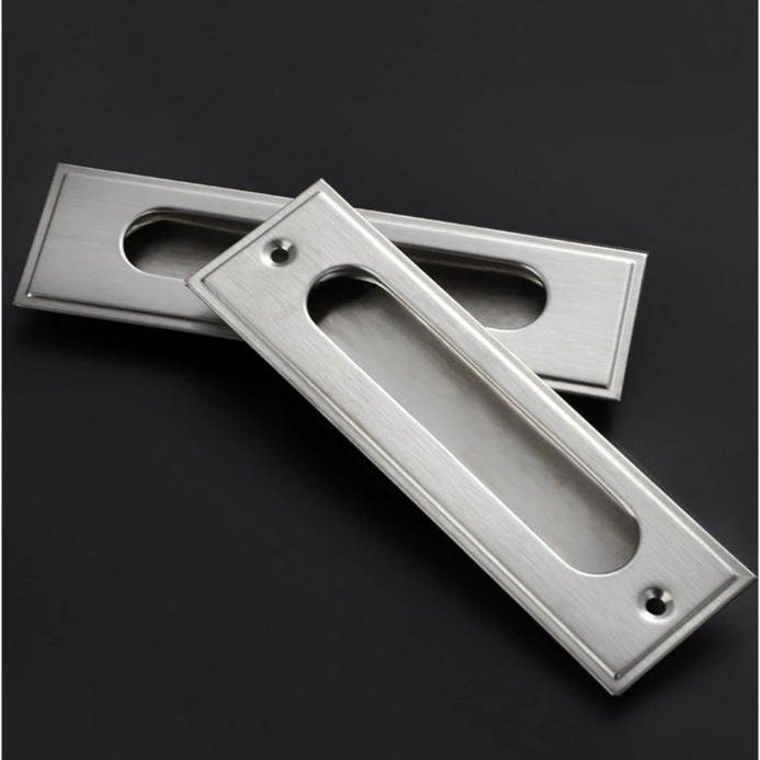 Handel Handle Tanam Gagang Tarikan Pintu Geser Laci Lemari Rumah Stainless