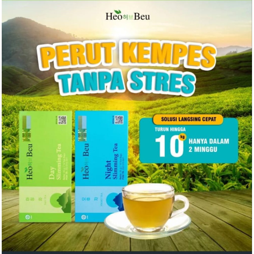 HEO BEU SLIMMING TEA - TEH HEOBEU KOREA | ORIGINAL HEO BEO SLIMING TEA BPOM ORIGINAL 100%