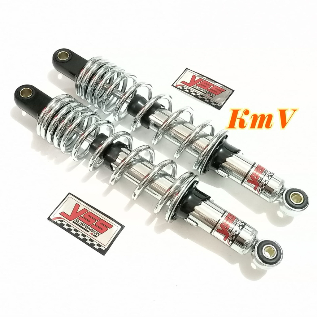 Shockbreaker / Shock Belakang Copy YSS 340MM - Motor Supra x 125 Kharisma Revo Blade - Chrome