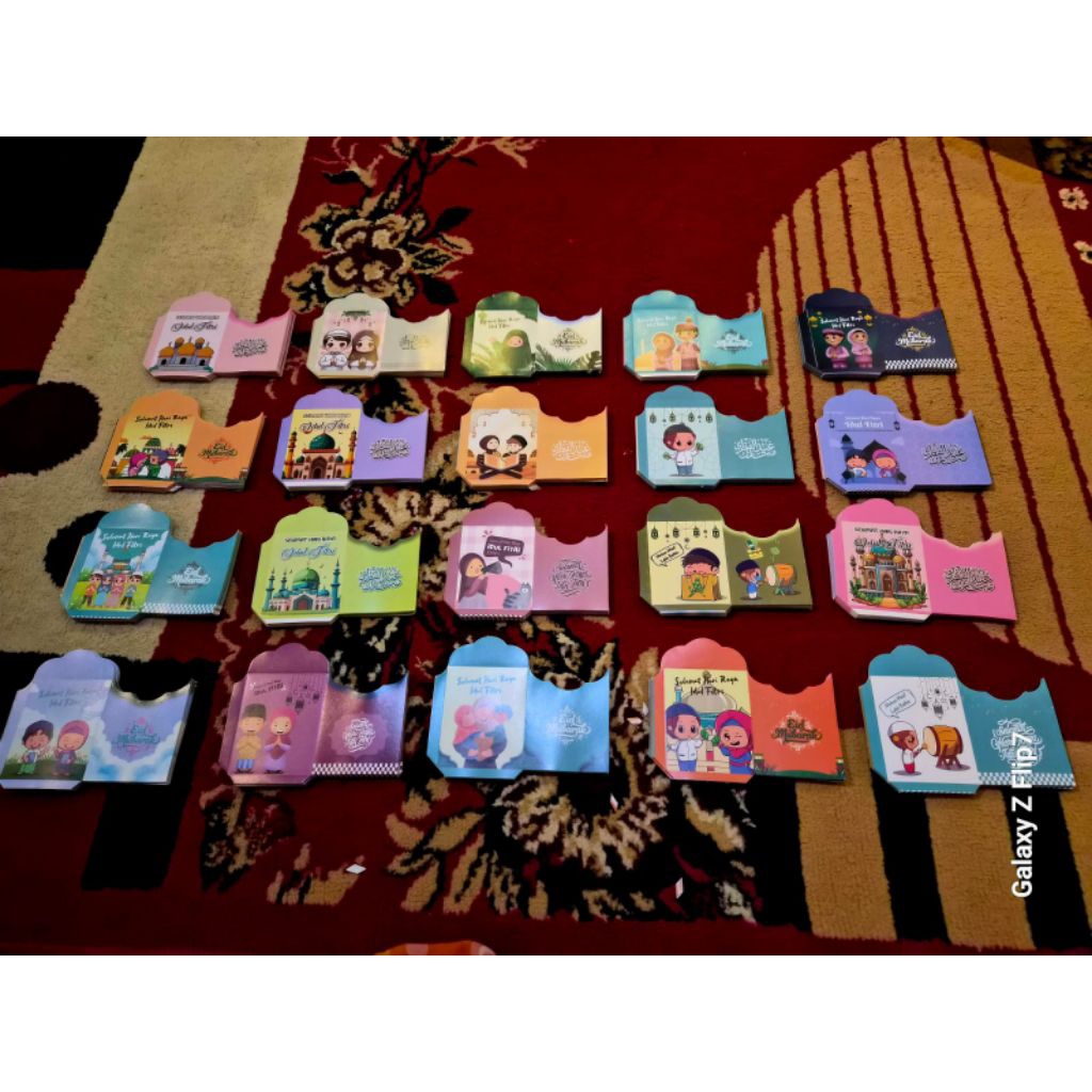 

100pcs(10pck) amplop lebaran siap pakai soal jual