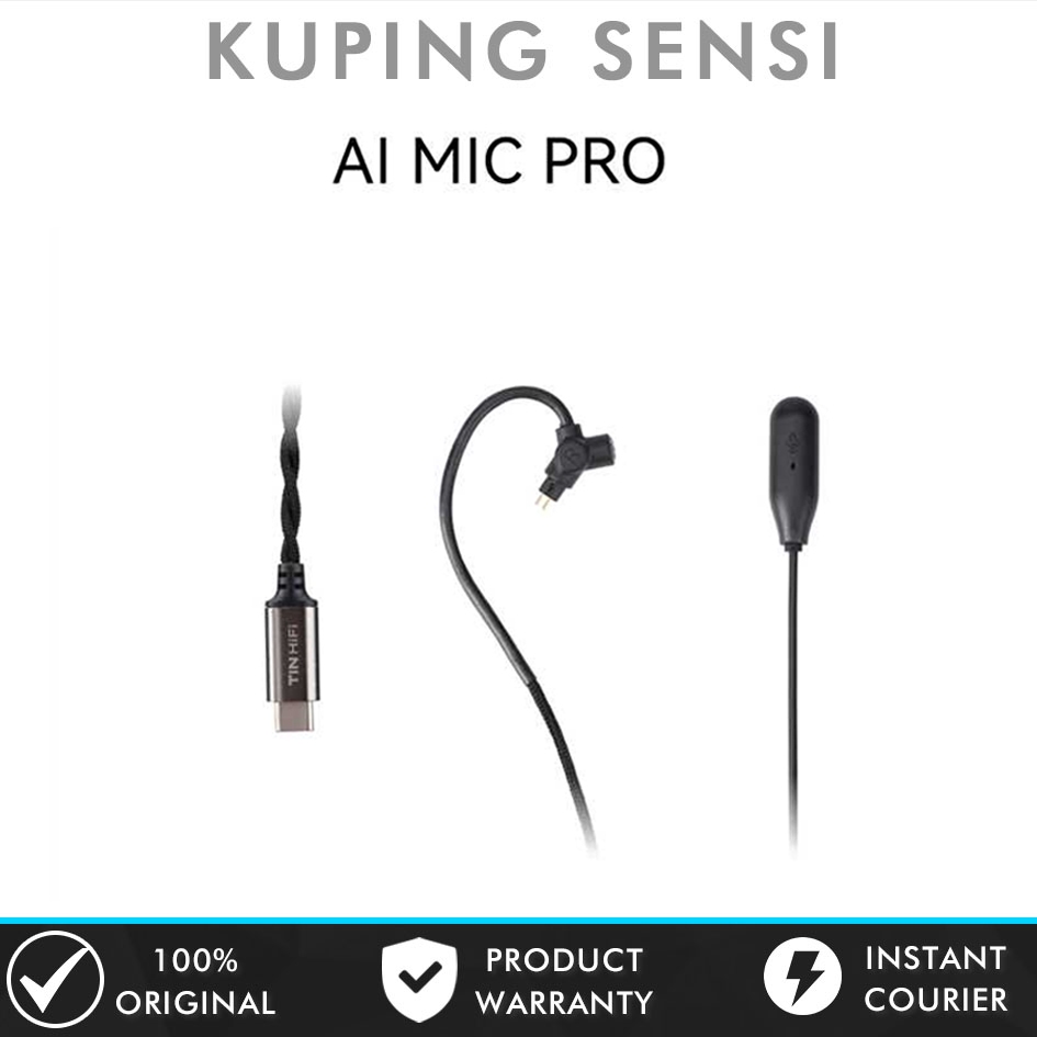 TINHIFI AI MIC PRO DAC Hifi Decoding Chip Kabel Earphone Upgrade Cable With Boom Mic TIN HIFI