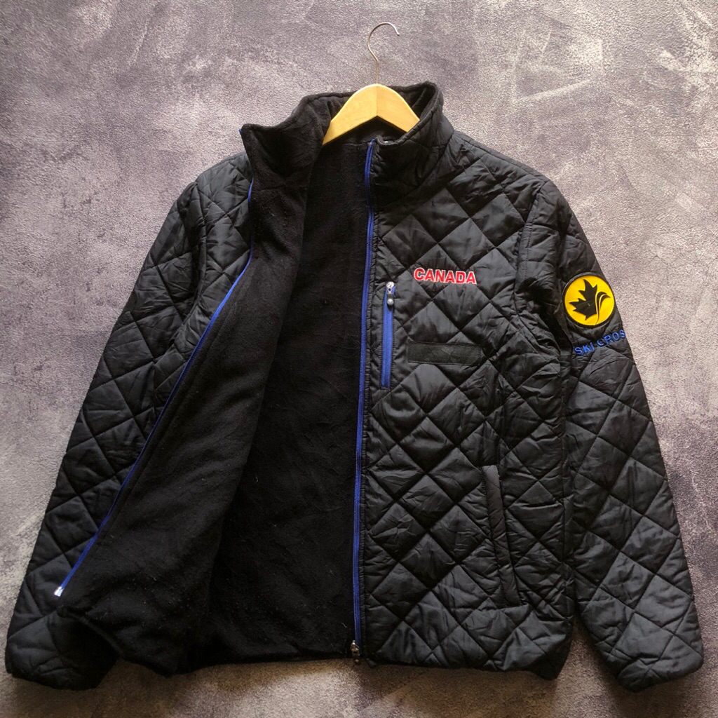 Polar Puffer Jacket DESCENTE Second Size M,Puffer hitam second outdoor jacket second windbreaker jac