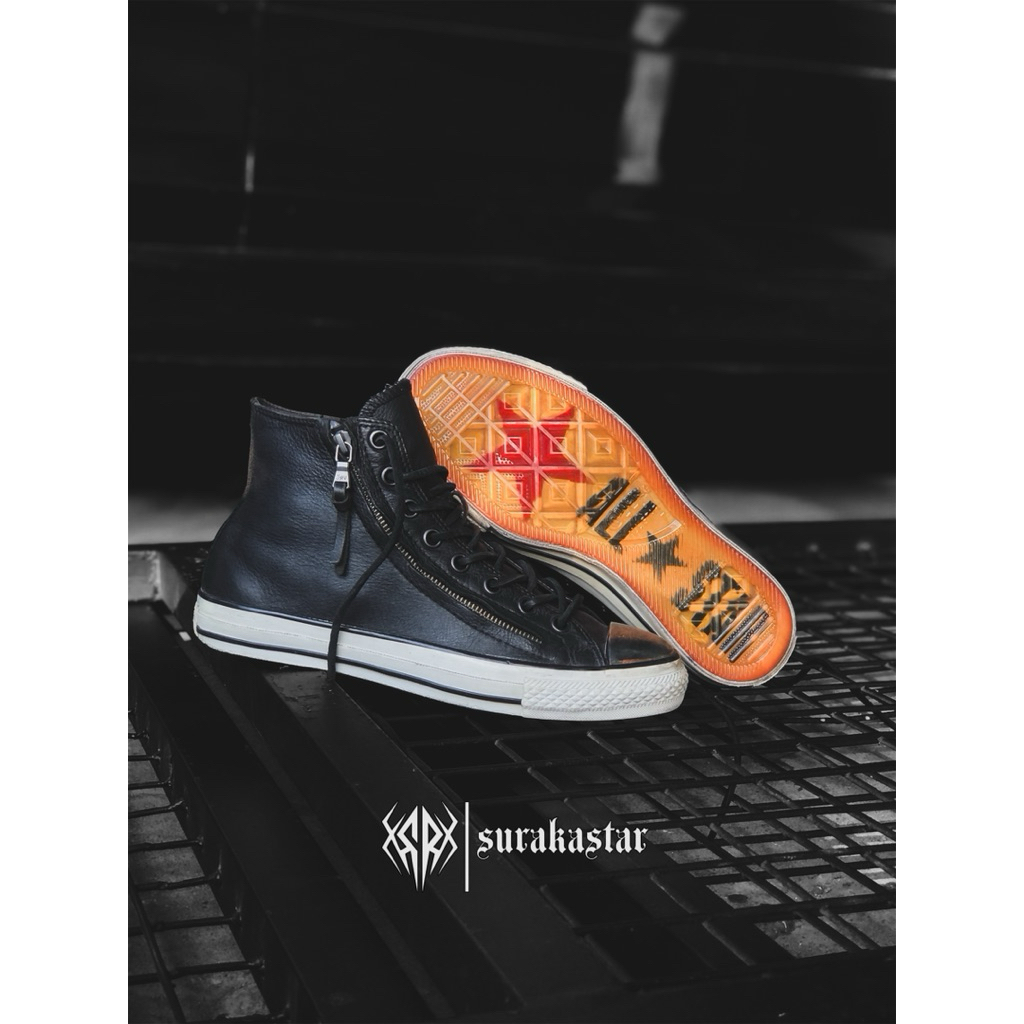 CONVERSE JOHN VARVATOS DOUBLE ZIP STEEL TOE LEATHER