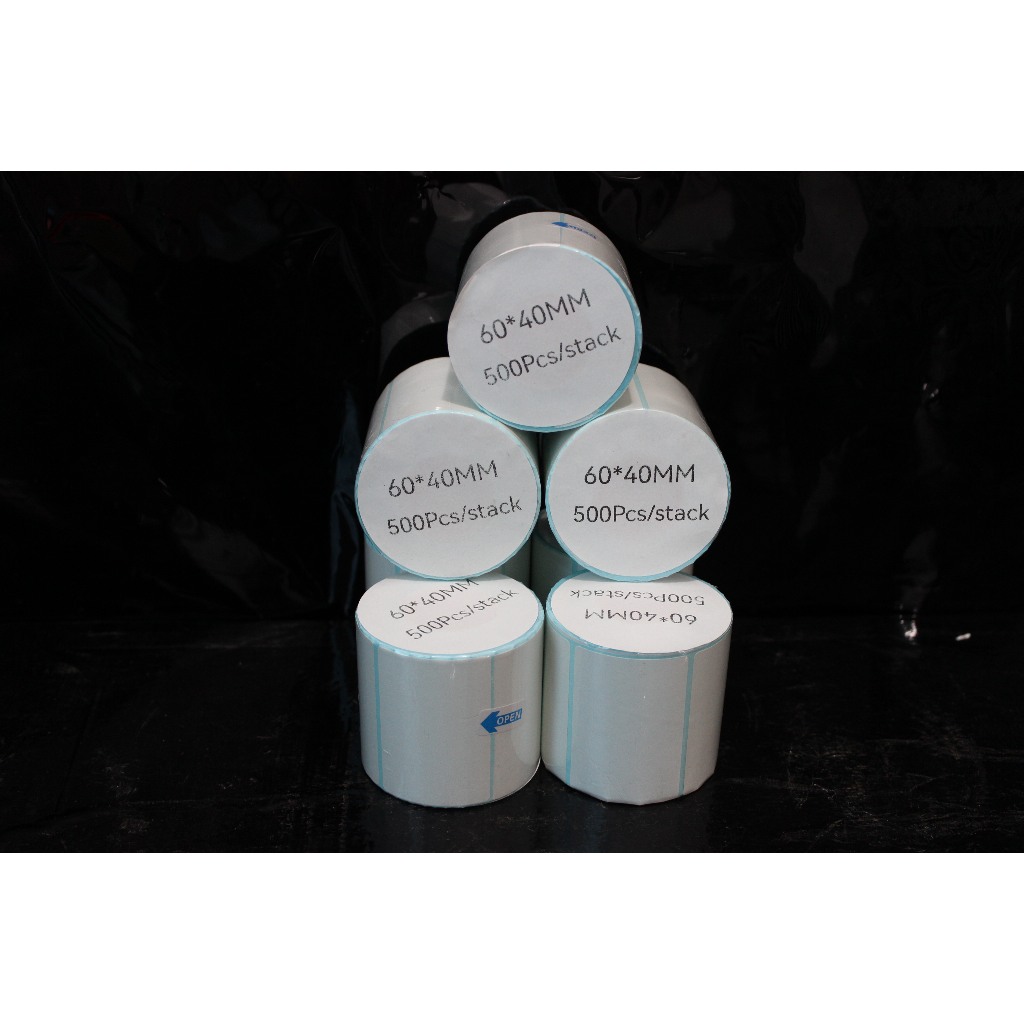 

Label Sticker Thermal Ukuran 60x40 Kertas Barcode Direct Thermal 60x40mm Isi 500pcs