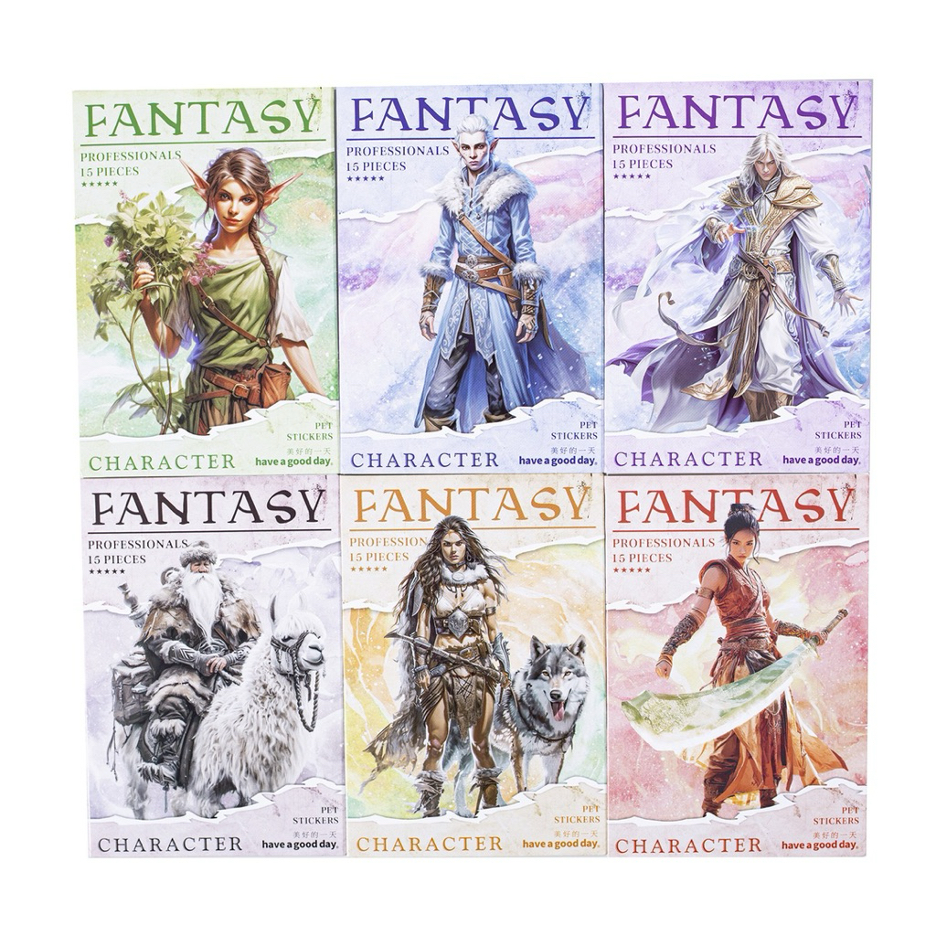 

(7G) sticker transparan karakter warrior kesatria elf peri fantasy myth mistik