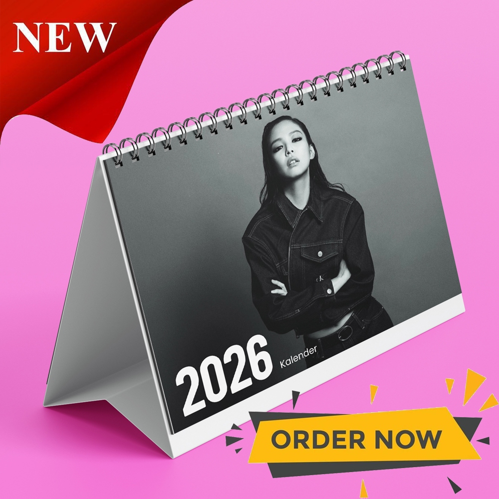 

A&M Kalender Jennie BLACKPINK Kalender Meja Kalender 2026 Kalender K-POP
