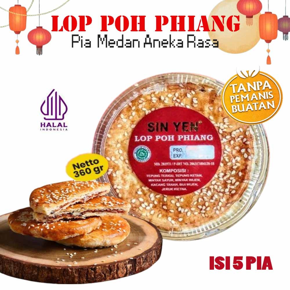 

KUE PIA LOP PHO PHIANG MERK SIN YEN / PIA Medan Lau Pho Piang Merk SIN YEN HALAL Lau Pho Pia Lau Pho Piang Pia Tausa Pia Medan Sin Lok Yen