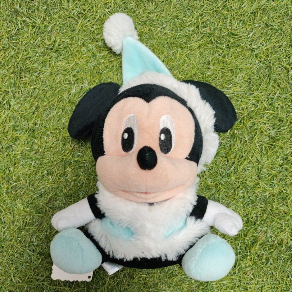 Boneka Mickey Mouse Topi Kerucut dan Jaket Biru Original  Disney - hadiah ulang tahun