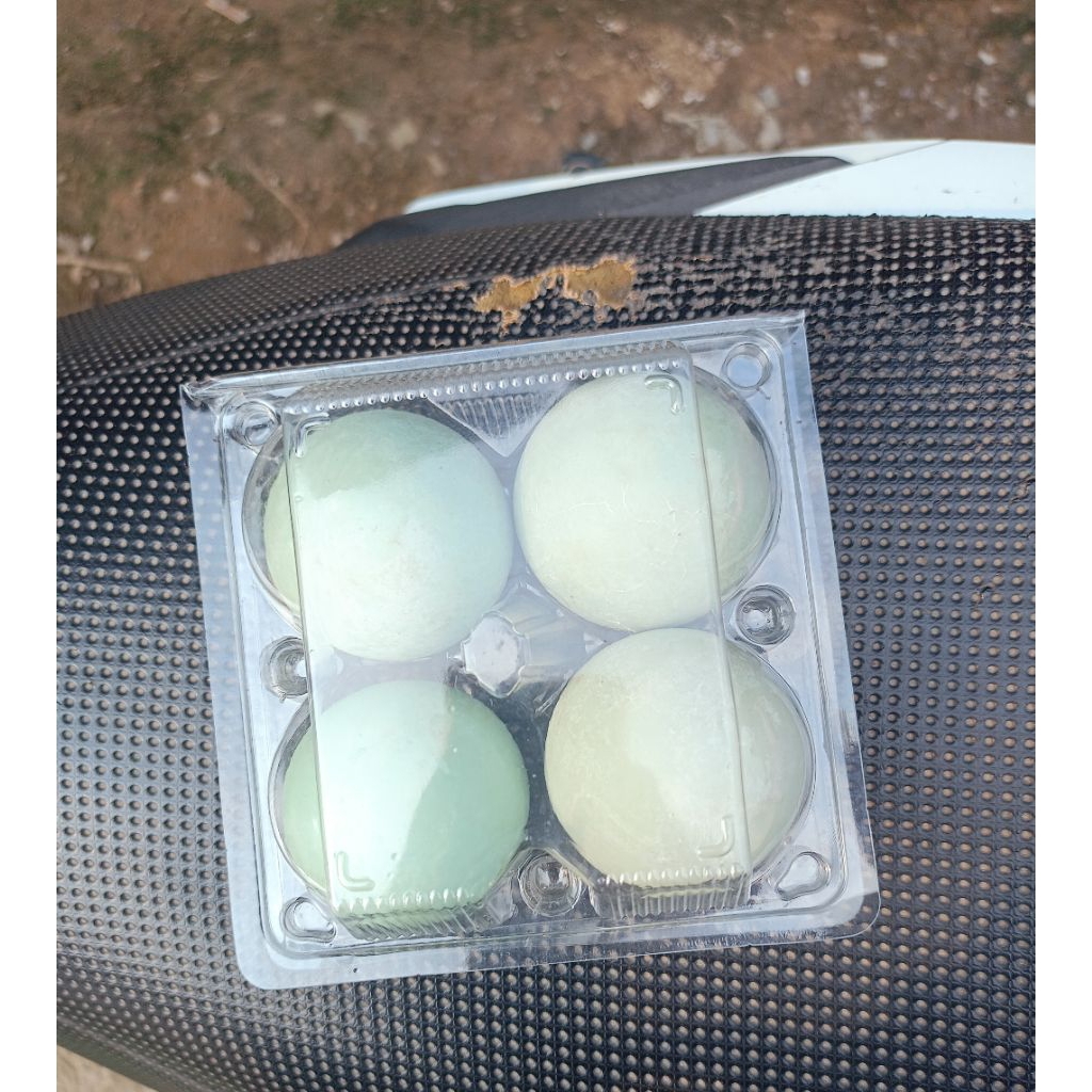 

telor asin matang, insyaallah asin nya pas.harga 1 mika isi 4 butir