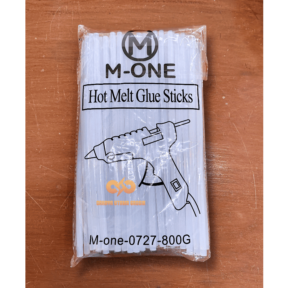 

(PER PACK) M-ONE Refill Lem Tembak Kecil 27cm Lem Bakar Per Pack 800G (akurat 790gr)