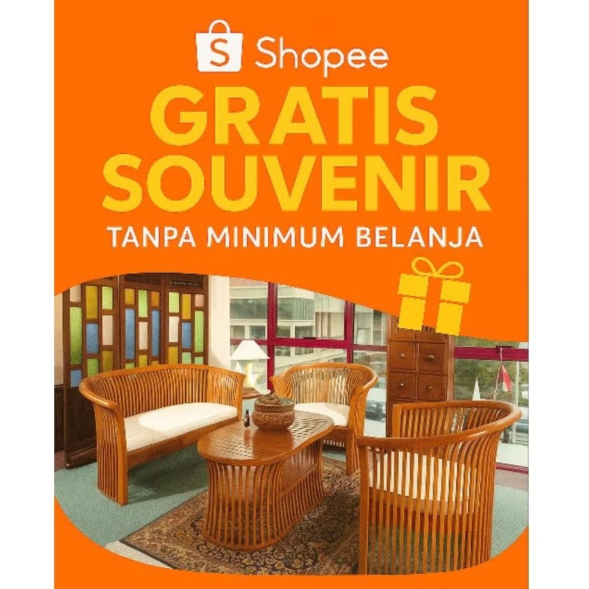 KURSI KERANJANG KAYU JATI ASLI JEPARA