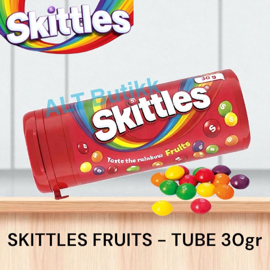 

SKITTLES FRUITS CANDY TUBE 30 GR | PERMEN CHEWY SKITTLE