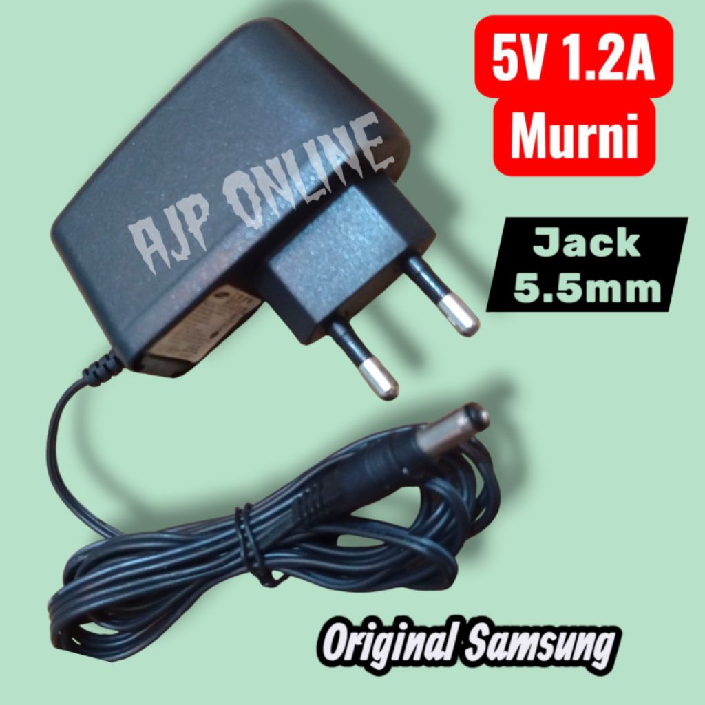 Adaptor 5V  1. 2A Original Samsung Rekondisi Jack Besar 5.5mm adaptor STB ADAPTOR HTB ORI